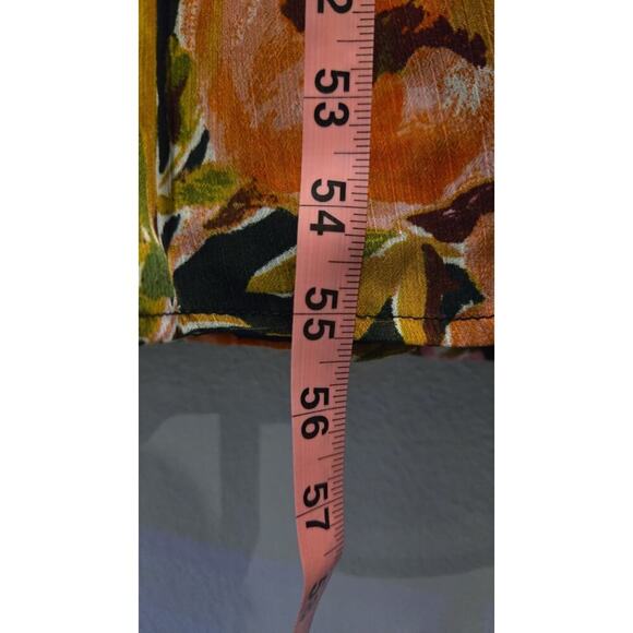 AQUA Women's Floral Deep Green Maxi Dress S Off Shoulder Long Sleeve Romantic - Picture 9 of 15